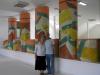 Renowacja mozaiki. Wanda Rodowicz i Bogdan Kozłowski
